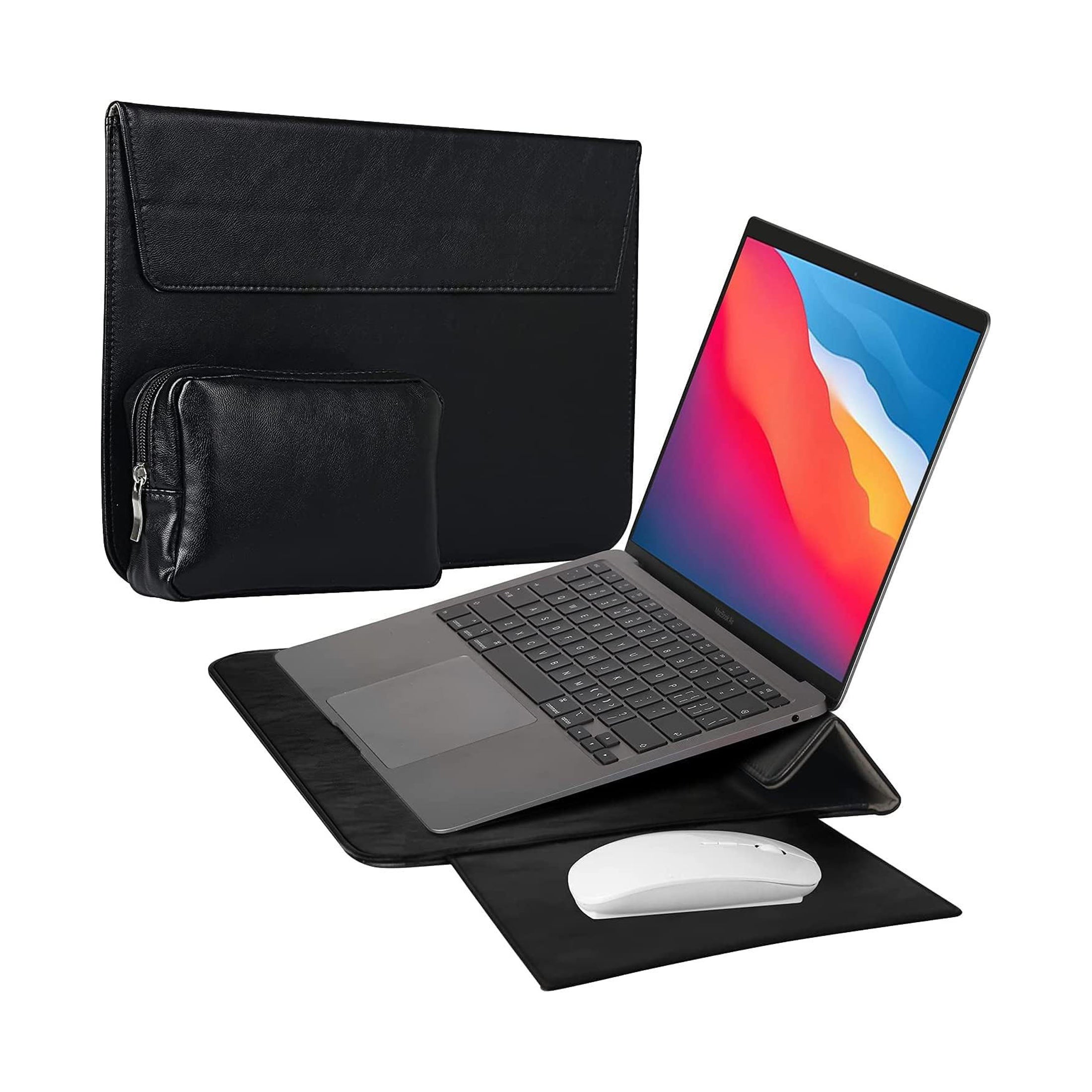 Axis-A14 Laptop Stand Sleeve for 13 inch MacBook Air/Pro - Black