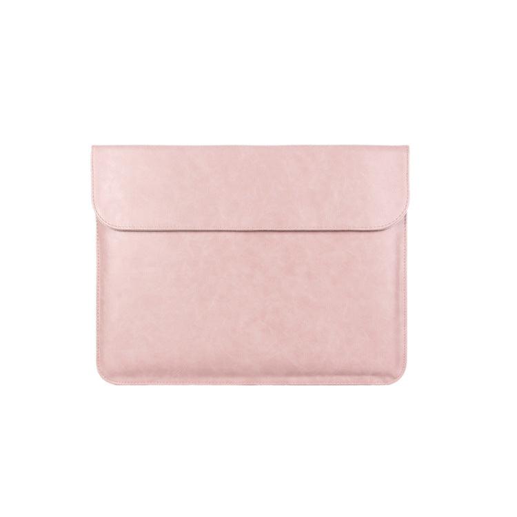 Crazy Horse Leather Pink Laptop Sleeve