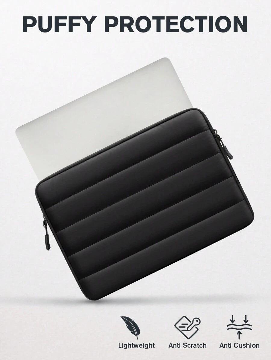 Fluffy protection black Laptop Sleeve - Soft