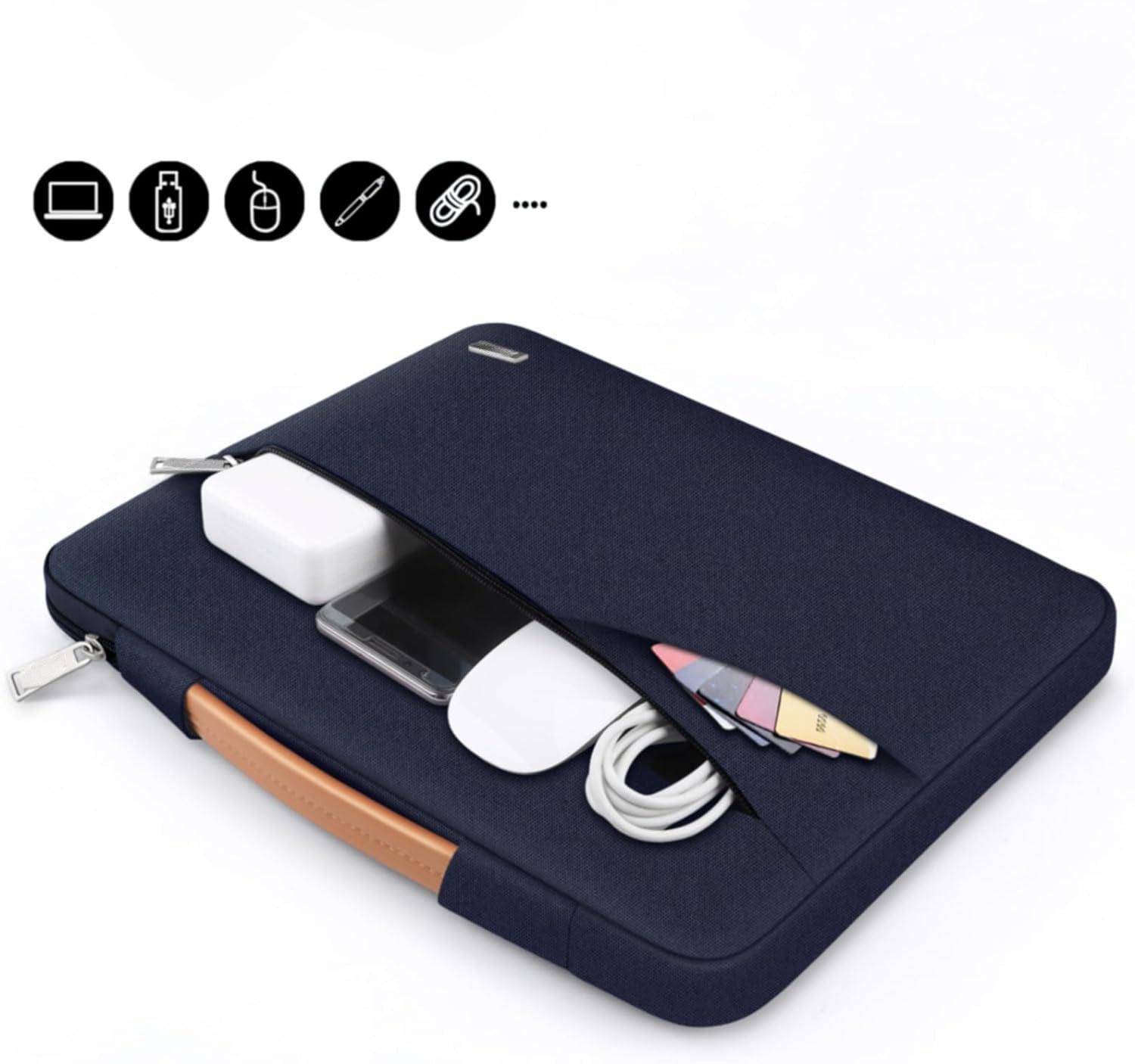 Genuine face storage Navy Blue laptop bag - Advance
