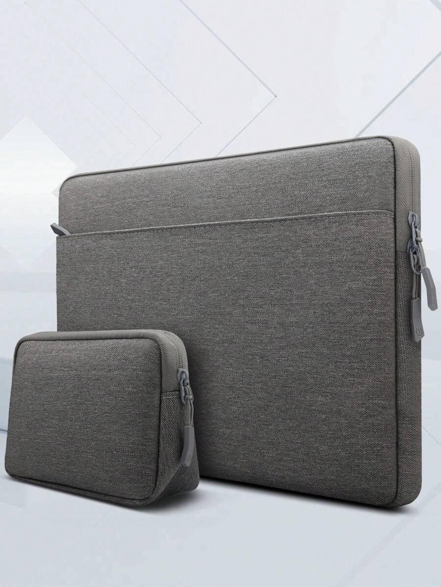 Gray Laptop Sleeve & Organizer Bag