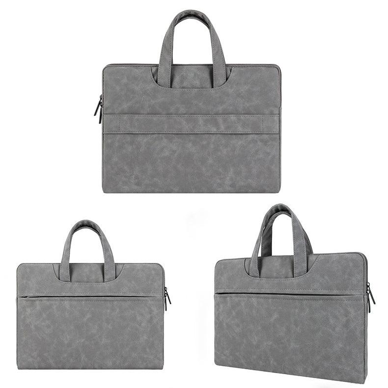 Multi-faceted view of the product - gray Laptop bag