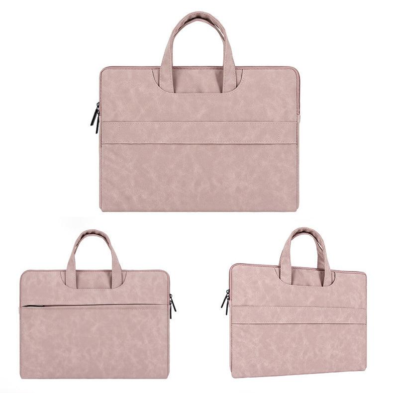 Multi-faceted view of the product - pink Laptop bag
