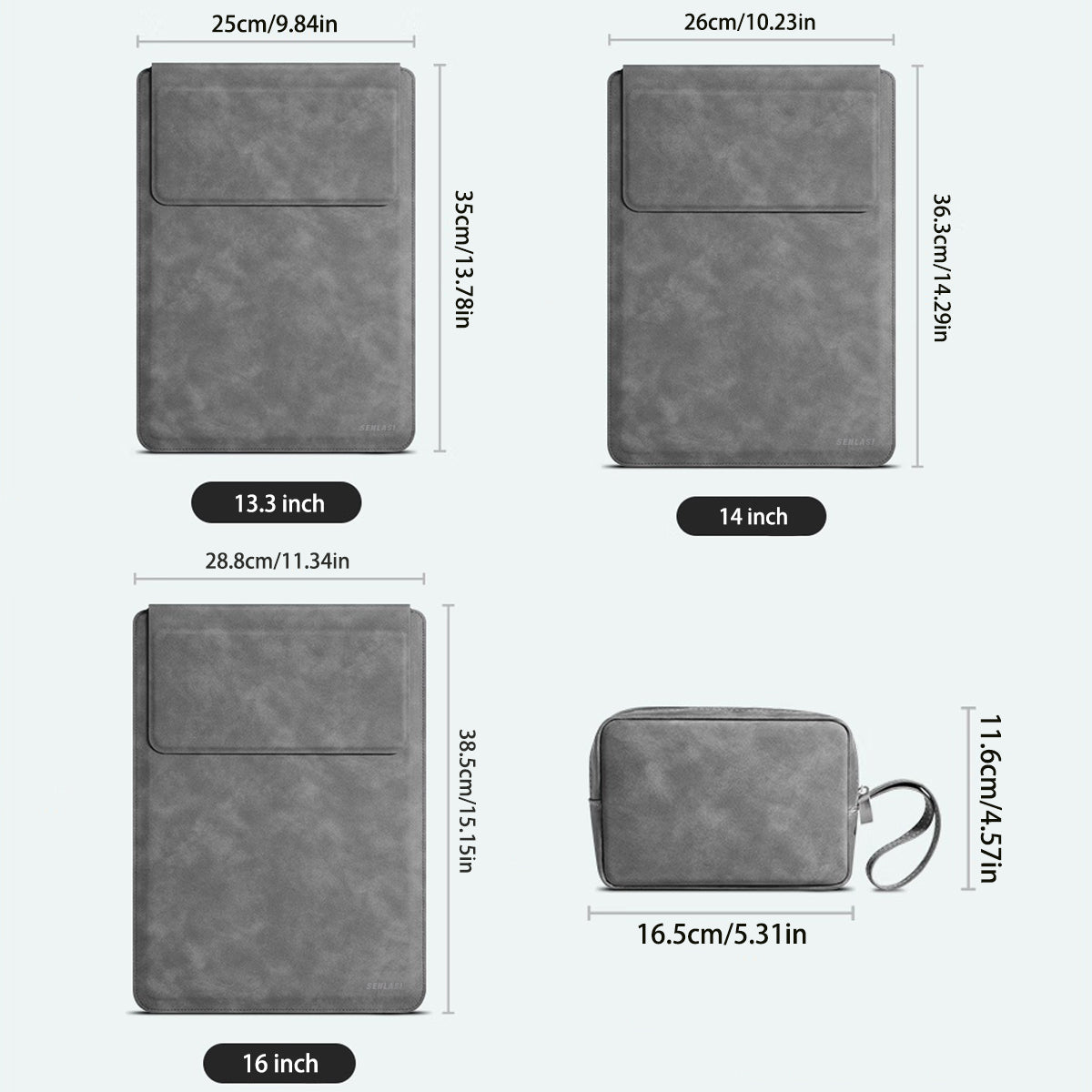 Gray size guide for 14 inch MacBook Pro