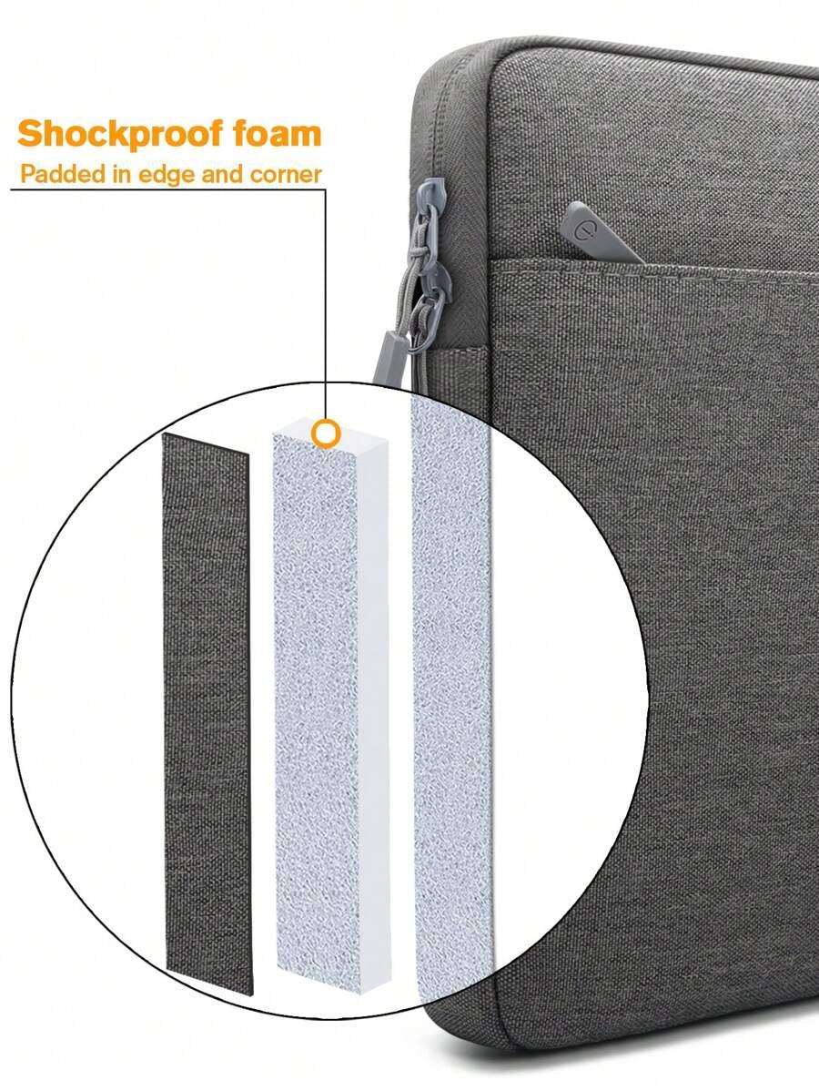Shockproof foamPadded in edge and corner - Gray_Laptop Sleeve & Organizer Bag
