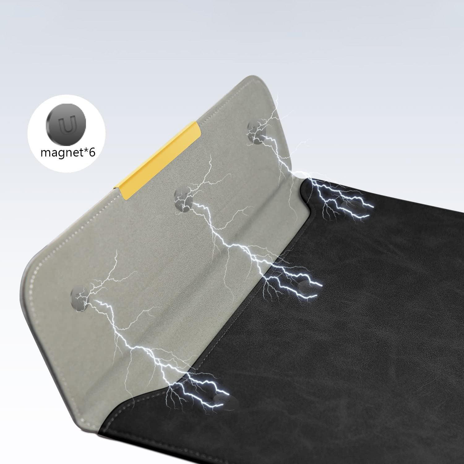 Six magnets. - Black Laptop Sleeve & Organizer Bag - Advance