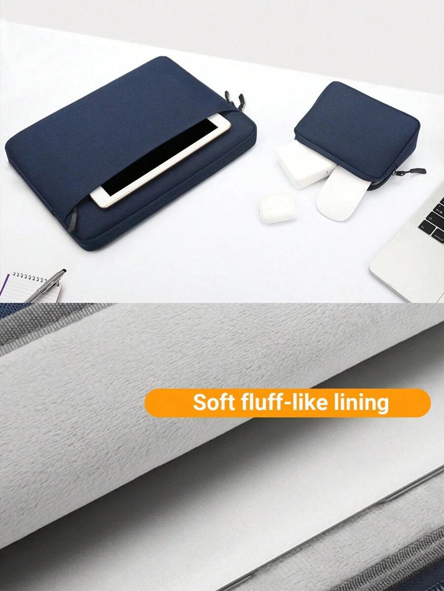 Soft fluff-like lining - Blue_Laptop Sleeve & Organizer Bag