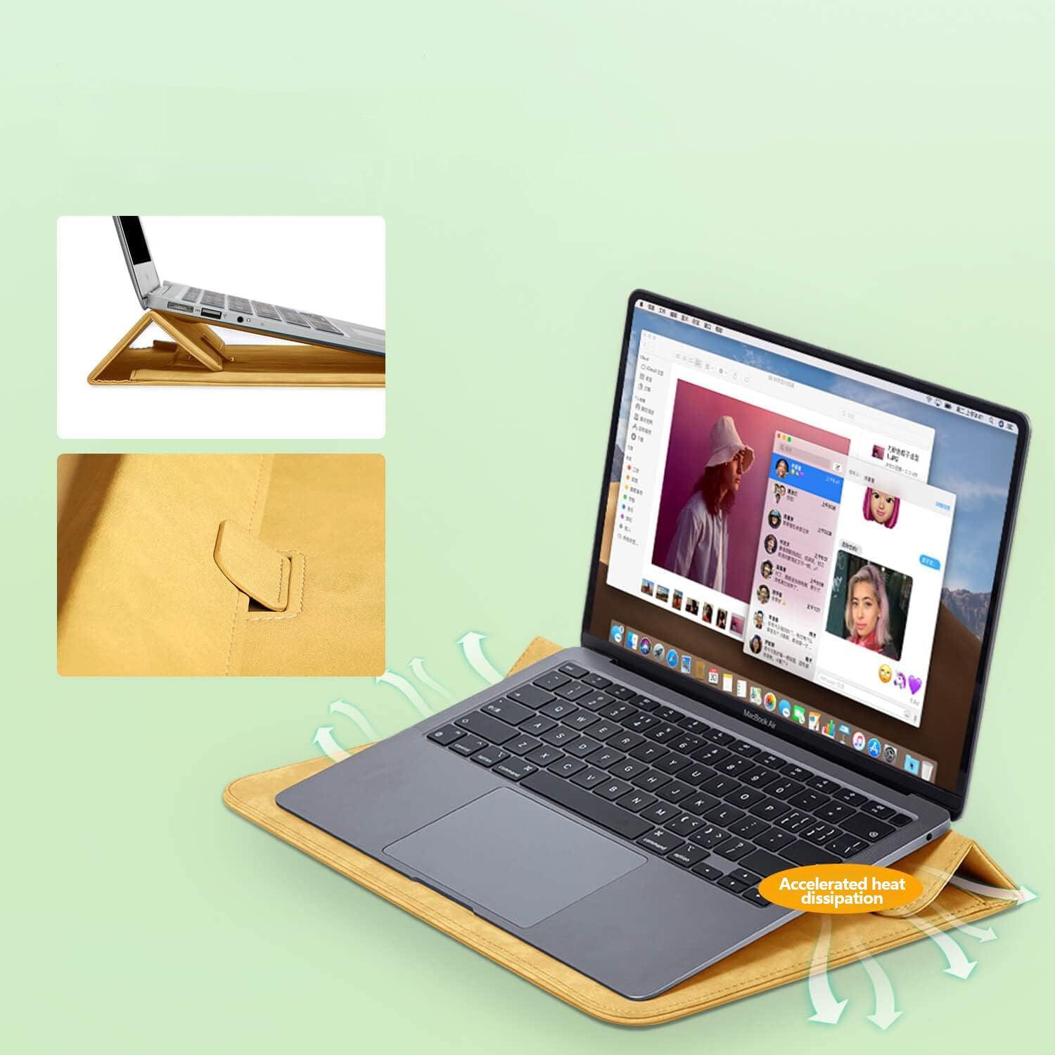 Usage Scenarios - yellow Laptop Sleeve & Organizer Bag - Vogue Palette