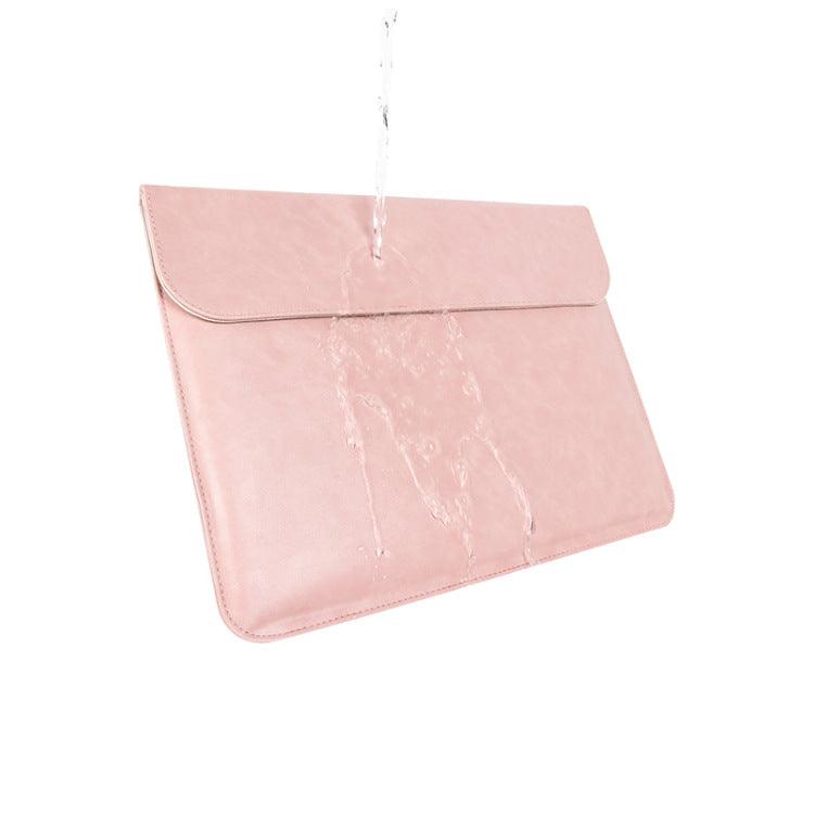 Waterproofing diagram - Crazy Horse Leather Pink Laptop Sleeve