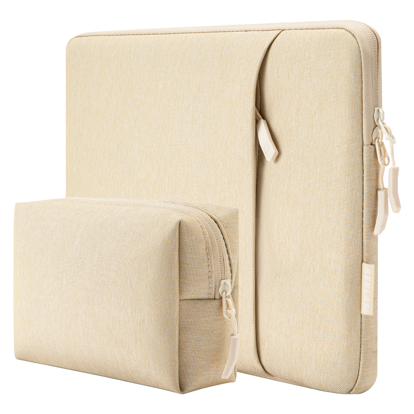 Duo-A21 Laptop Sleeve Set for 14 inch MacBook Pro - Beige