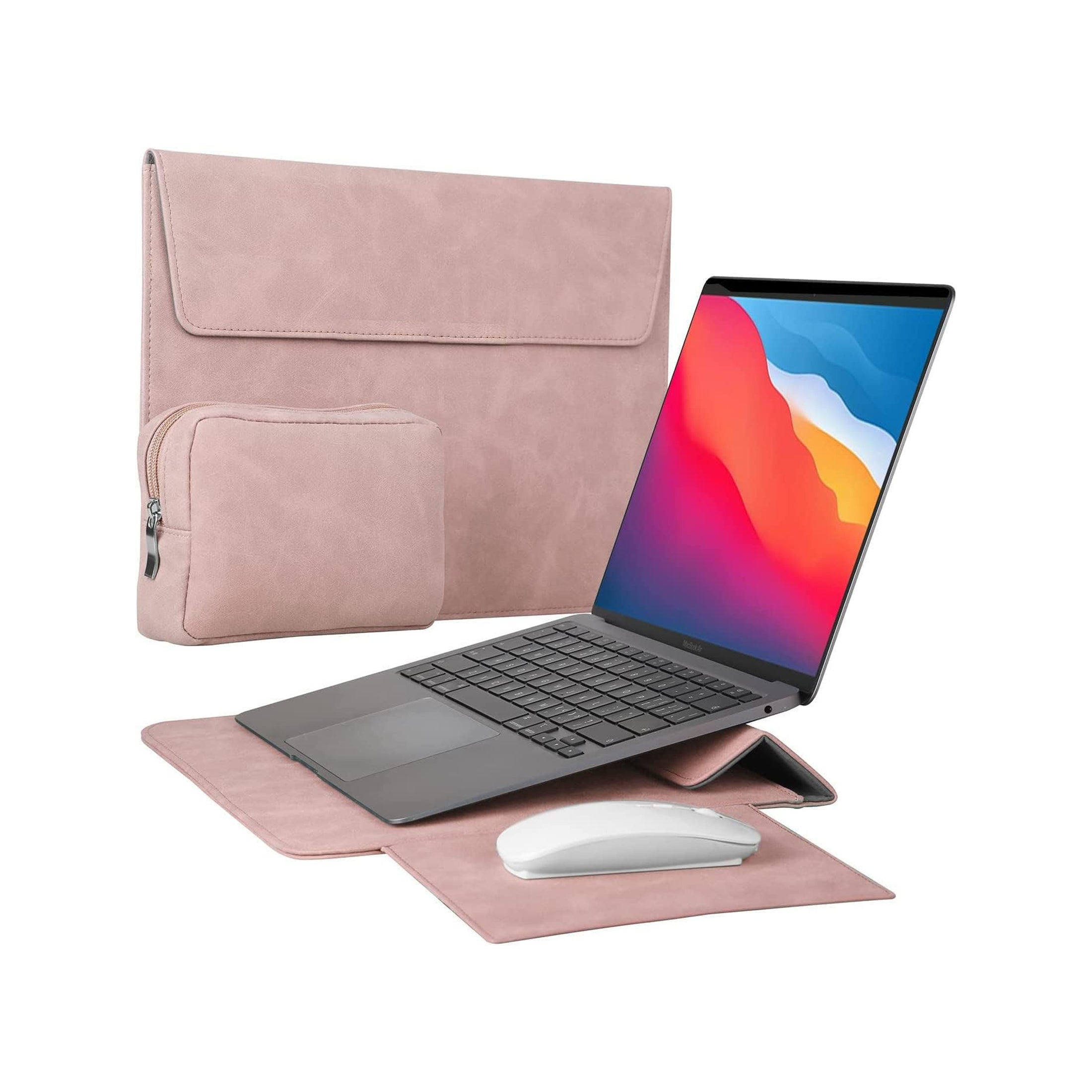 Axis-A14 Laptop Stand Sleeve for 13 inch MacBook Air/Pro - Pink