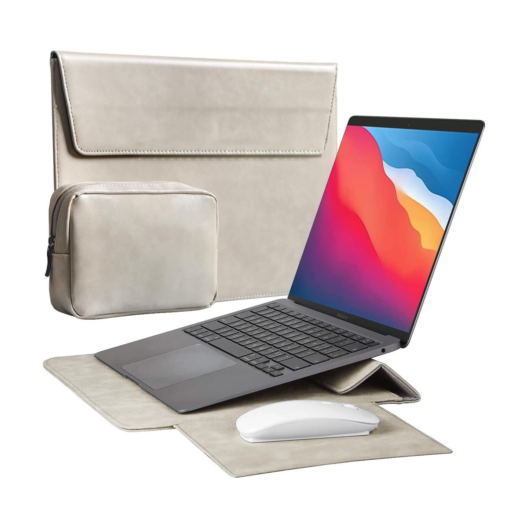 Axis-A14 Laptop Stand Sleeve for 13 inch MacBook Air/Pro - Gray