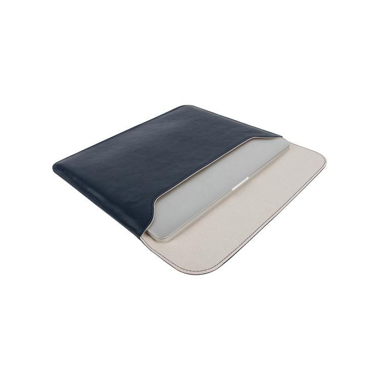 detailed drawing - Crazy Horse Leather Blue Laptop Sleeve
