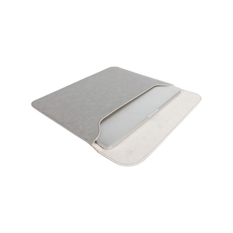 detailed drawing - Crazy Horse Leather Grey Laptop Sleeve