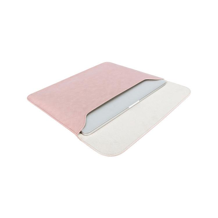 detailed drawing - Crazy Horse Leather Pink Laptop Sleeve - 2