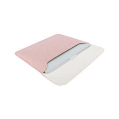 detailed drawing - Crazy Horse Leather Pink Laptop Sleeve - 2