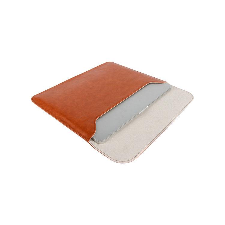 detailed drawing - Crazy Horse Leather Tan Laptop Sleeve
