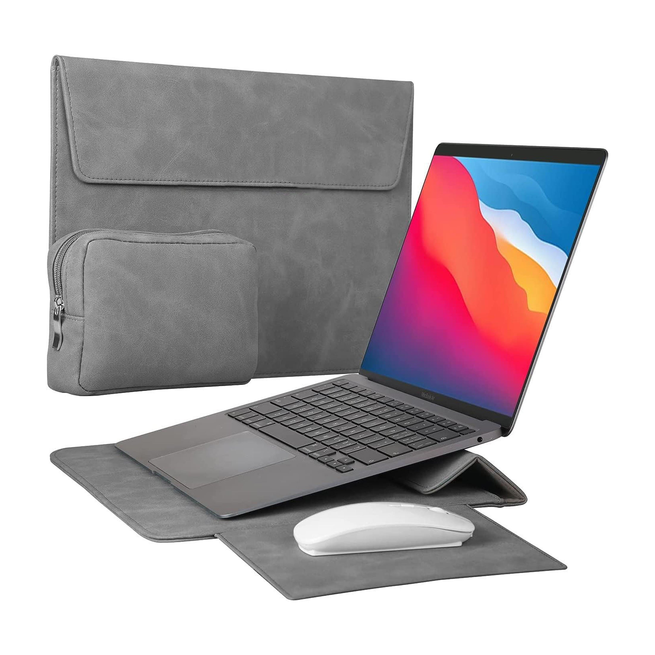 Axis-A14 Laptop Stand Sleeve for 13 inch MacBook Air/Pro - Dark Gray