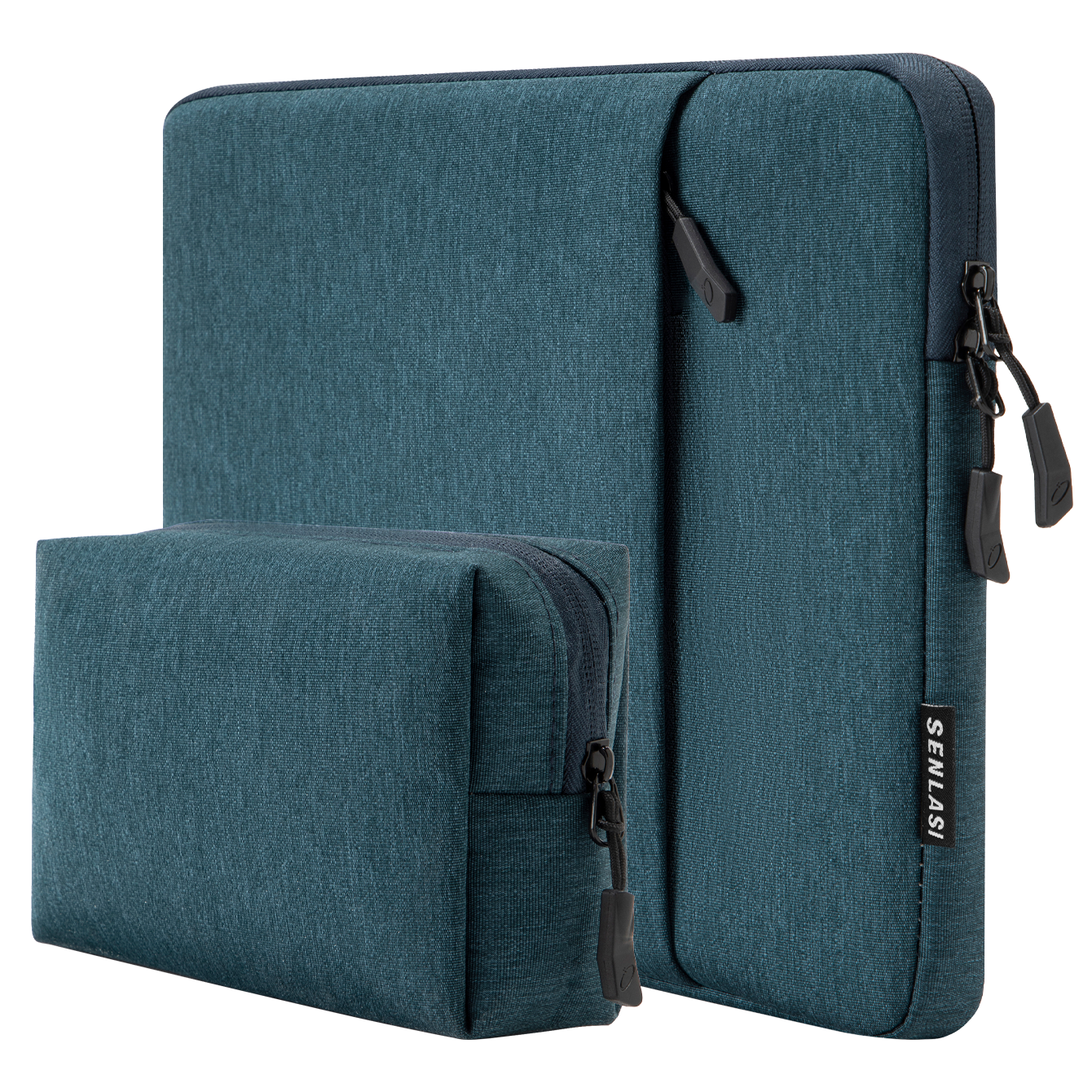 Duo-A21 Laptop Sleeve Set for 13-13.5 inch MacBook Air/Pro - Teal Blue