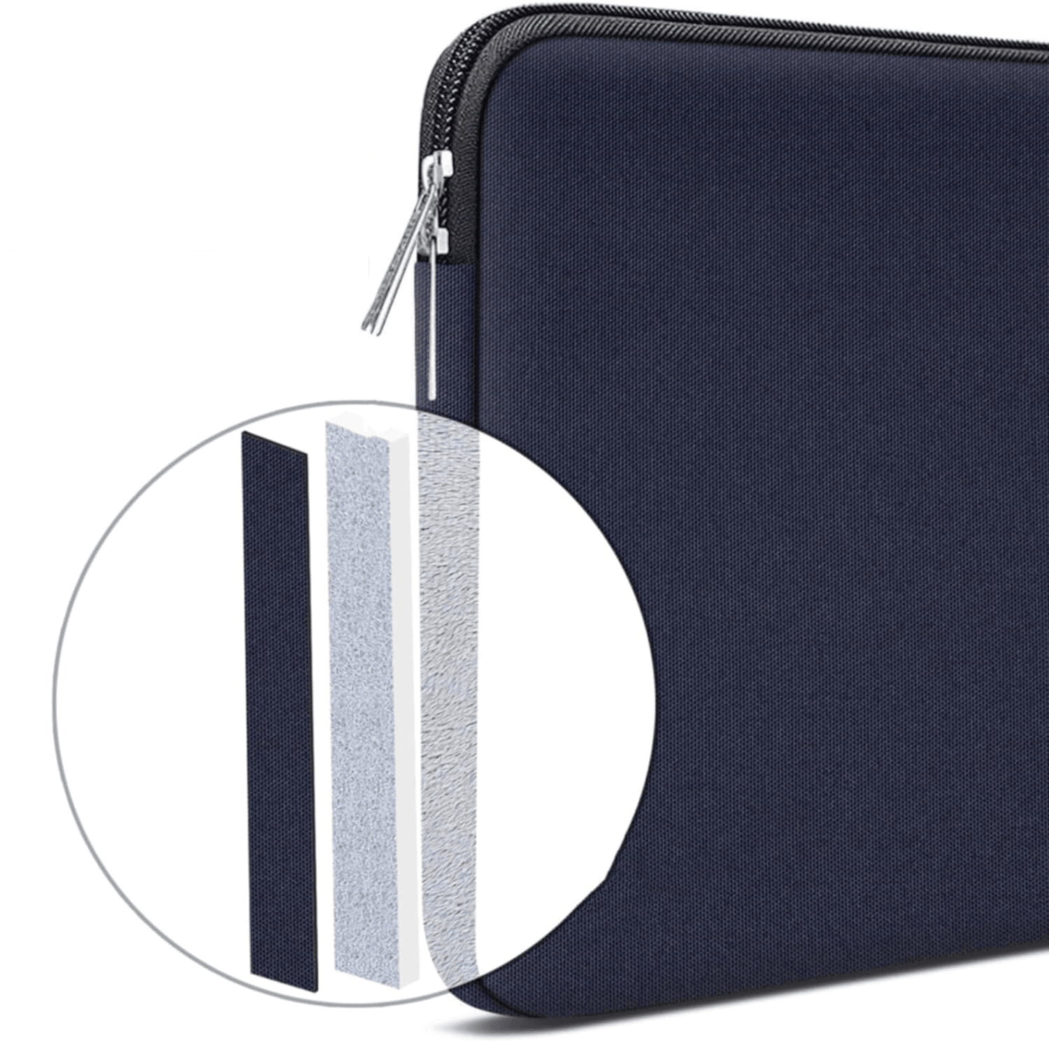 three-layer protection - Dark blue Laptop Sleeve - Element