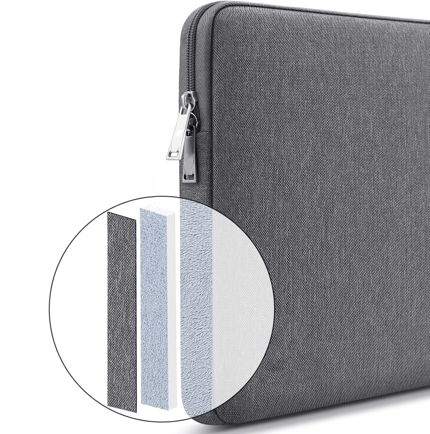 three-layer protection - Dark gray Laptop Sleeve - Element