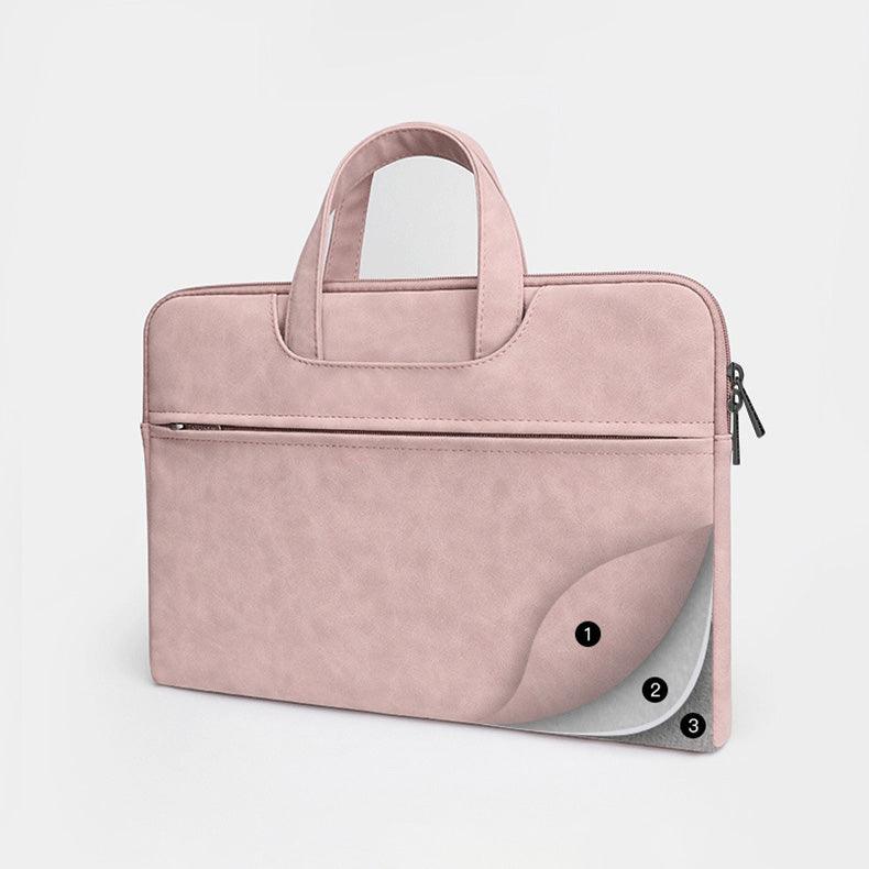 three-layer protection - pink Laptop bag